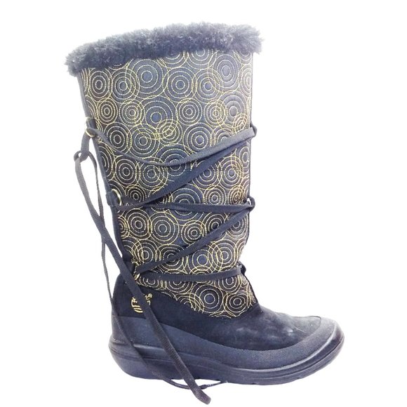 Timberland Black Gold Genuine Leather Boots Size 7 - Picture 4 of 10